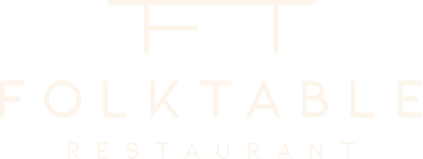 folktable restaurant logo white